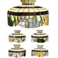 Meyda Lighting Cat 78062 20" Multi-Colored Shade Glass