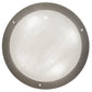 Meyda Lighting Catalina 20" 4-Light Brushed Nickel Semi-flush Mount Light With Opaque White Art Shade Glass