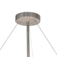 Meyda Lighting Catalina 20" 4-Light Brushed Nickel Semi-flush Mount Light With Opaque White Art Shade Glass