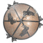 Meyda Lighting Catch of the Day 48" 6-Light Inverted Pendant Light With Silver Mica Shade Glass