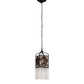 Meyda Lighting Celtic Knot 10" Mahogany Bronze Mini Pendant Light With Clear Waterglass Shade Glass