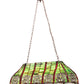 Meyda Lighting Celtic Knot 39" 3-Light Island Pendant Light With Multi-Colored Shade Glass
