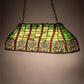 Meyda Lighting Celtic Knot 39" 3-Light Island Pendant Light With Multi-Colored Shade Glass