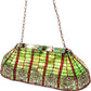 Meyda Lighting Celtic Knot 39" 3-Light Island Pendant Light With Multi-Colored Shade Glass
