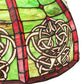 Meyda Lighting Celtic Knot 39" 3-Light Island Pendant Light With Multi-Colored Shade Glass