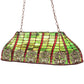 Meyda Lighting Celtic Knot 39" 3-Light Island Pendant Light With Multi-Colored Shade Glass