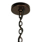 Meyda Lighting Centric 30" 18-Light Copper Vein Chandelier With Clear Shade Glass