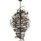 Meyda Lighting Centric 30" 18-Light Copper Vein Chandelier With Clear Shade Glass