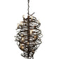 Meyda Lighting Centric 30" 18-Light Copper Vein Chandelier With Clear Shade Glass