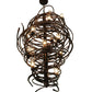Meyda Lighting Centric 30" 18-Light Copper Vein Chandelier With Clear Shade Glass