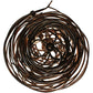 Meyda Lighting Centric 30" 18-Light Copper Vein Chandelier With Clear Shade Glass