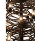 Meyda Lighting Centric 30" 18-Light Copper Vein Chandelier With Clear Shade Glass