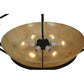 Meyda Lighting Ceres 36" 6-Light Gilded Tobacco Semi-flush Mount Ceiling Light With Beige Travertine Idalight Shade