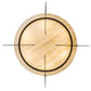 Meyda Lighting Ceres 42" 6-Light Gilded Tobacco Inverted Pendant Light With Creme Carrare Idalight Shade Glass