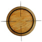 Meyda Lighting Ceres 42" 6-Light Gilded Tobacco Semi-flush Mount Ceiling Light With Beige Travertine Idalight Shade