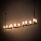 Meyda Lighting Cero 16" 14-Light Mahogany Bronze Chandelier With Beige Sahara Taupe Idalight Shade Glass