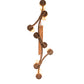 Meyda Lighting Cero 52" 8-Light Autumn Leaf Island Chandelier With Amber Quartz Idalight Shade