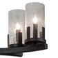 Meyda Lighting Cero 52" 8-Light Wrought Iron Island Chandelier With Clear Seeded Shade Glass