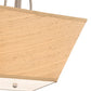 Meyda Lighting Cesta 23" 2-Light Brushed Nickel Semi-flush Mount Ceiling Light With Ralph Lauren Textrene And Statuario Idalight Shade