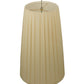 Meyda Lighting Channell 15" 3-Light Chrome Tapered & Pleated Pendant Light With Antique Cream Shade