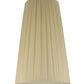 Meyda Lighting Channell 15" 3-Light Chrome Tapered & Pleated Pendant Light With Antique Cream Shade