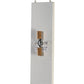 Meyda Lighting Channell 9" 2-Light Gloss White Tapered & Pleated Wall Sconce With Antique Cream Textrene Shade