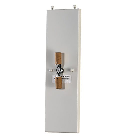 Meyda Lighting Channell 9" 2-Light Gloss White Tapered & Pleated Wall Sconce With Antique Cream Textrene Shade