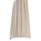 Meyda Lighting Channell 9" 2-Light Gloss White Tapered & Pleated Wall Sconce With Antique Cream Textrene Shade