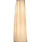Meyda Lighting Channell 9" 2-Light Gloss White Tapered & Pleated Wall Sconce With Antique Cream Textrene Shade