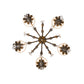 Meyda Lighting Chantilly 25" 5-Light French Bronze Chandelier With Cream Trumpet Textrene Shade