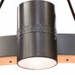 Meyda Lighting Chappell 144" 16-Light Bronze & Natural Wood Chandelier
