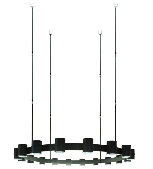 Meyda Lighting Chappell 180" 18-Light Wrought Iron Chandelier