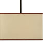 Meyda Lighting Charisma 23" 2-Light Timeless Bronze Pendant Light With Beige Textrene Shade