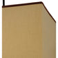 Meyda Lighting Charisma 34" 4-Light Timeless Bronze Island Pendant Light With Beige Linen Shade