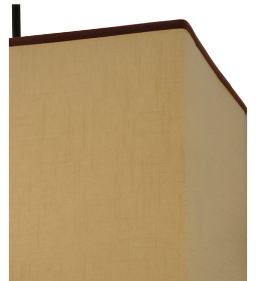 Meyda Lighting Charisma 34" 4-Light Timeless Bronze Island Pendant Light With Beige Linen Shade