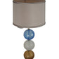 Meyda Lighting Charmz 10" Nickel Wall Sconce With Multi-Colored Shade Glass