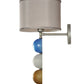 Meyda Lighting Charmz 10" Nickel Wall Sconce With Multi-Colored Shade Glass