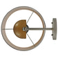 Meyda Lighting Charmz 10" Nickel Wall Sconce With Multi-Colored Shade Glass