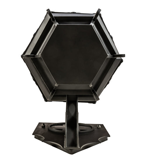 Meyda Lighting Chaumont 14" 2-Light Anodized Effect Black Wall Sconce With Clear Seeded Shade Glass