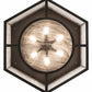 Meyda Lighting Chauncey 36" 6-Light Wrought Iron Flush Mount Light With Clear Seeded Shade Glass