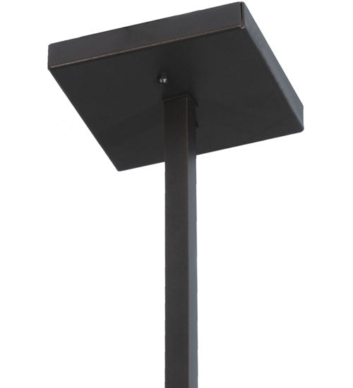 Meyda Lighting Chaves 20" 2-Light Mahogany Bronze Island Pendant Light With Multi-Colored Shade Glass