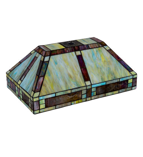 Meyda Lighting Chaves 20" Multi-Colored Stained Glass