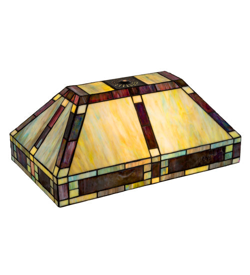 Meyda Lighting Chaves 20" Multi-Colored Stained Glass