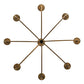 Meyda Lighting Cheal 36" 8-Light Antique Brass Matte Chandelier With Ivory Faux Candlelight
