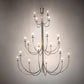 Meyda Lighting Cheal 72" 20-Light Nickel Chandelier