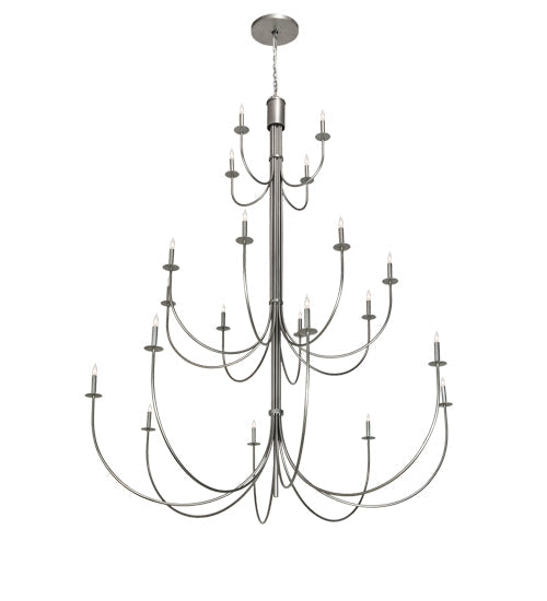 Meyda Lighting Cheal 72" 20-Light Nickel Chandelier