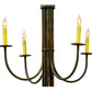 Meyda Lighting Cheal 78" 20-Light 3-Tier Timeless Bronze Chandelier With Ivory Faux Candlelight