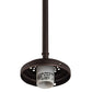 Meyda Lighting Checkers 24" 3-Light Mahogany Bronze Cascading Pendant Light With Multi-Colored Shade Glass