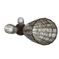Meyda Lighting Checkers 24" 3-Light Mahogany Bronze Cascading Pendant Light With Multi-Colored Shade Glass