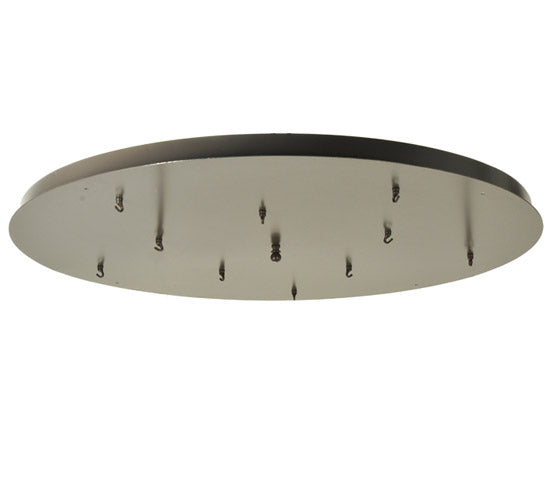 Meyda Lighting Checkers 48" 10-Light Timeless Bronze Cascading Pendant Light With Amber Shade Glass